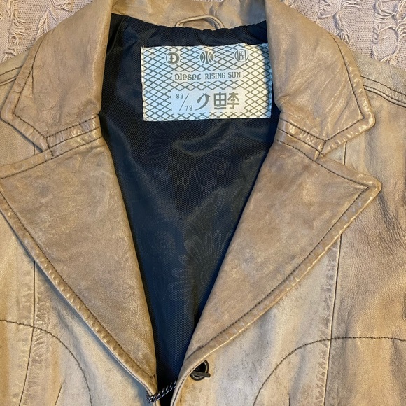 diesel rising sun leather jacket - Picture 6 of 6